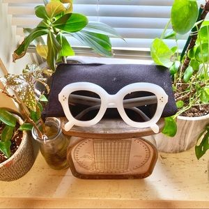 Celine Lola CL 41445 Sunglasses Round White